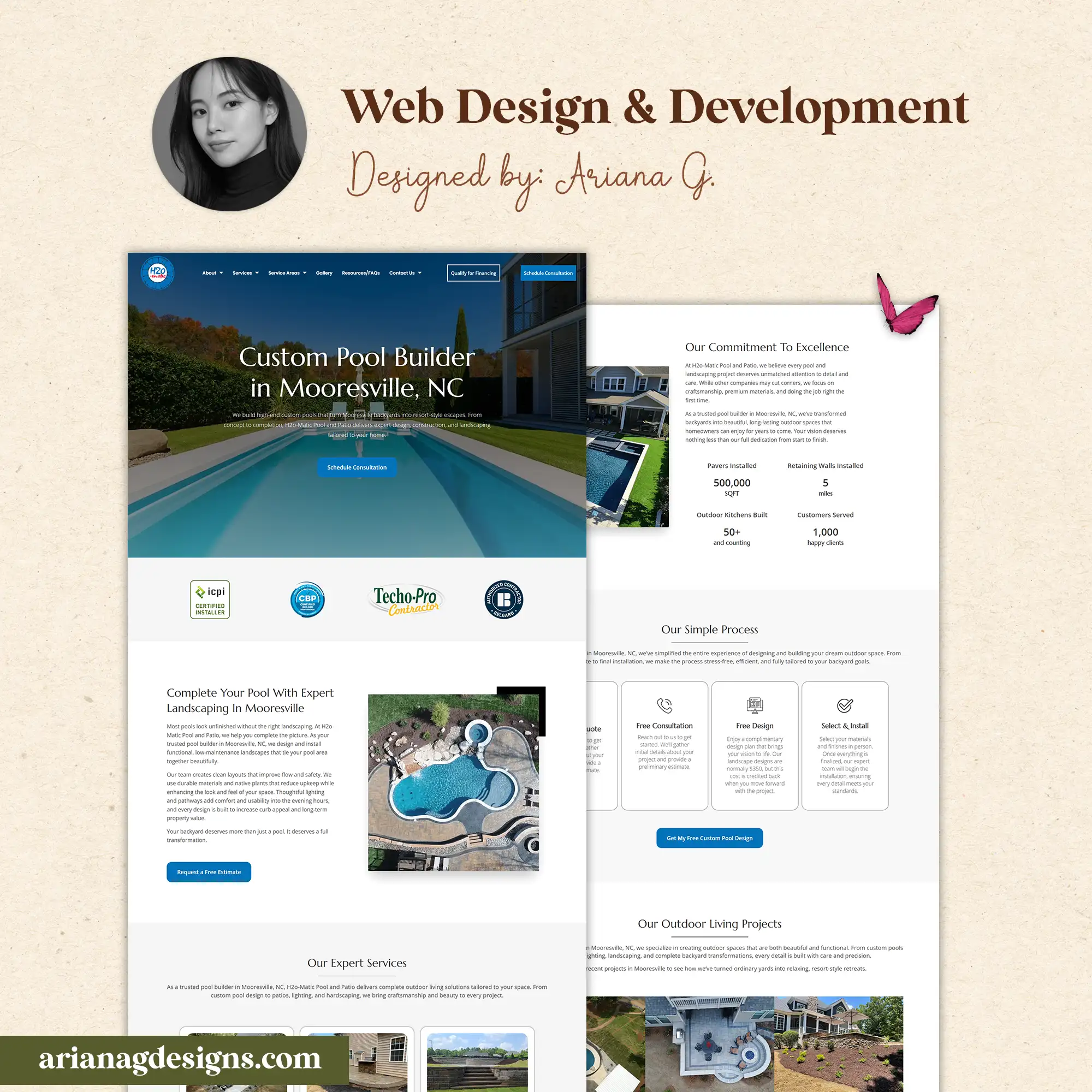 custom-small-business-website Professional small business website design created by Ariana G for a service-based company.
