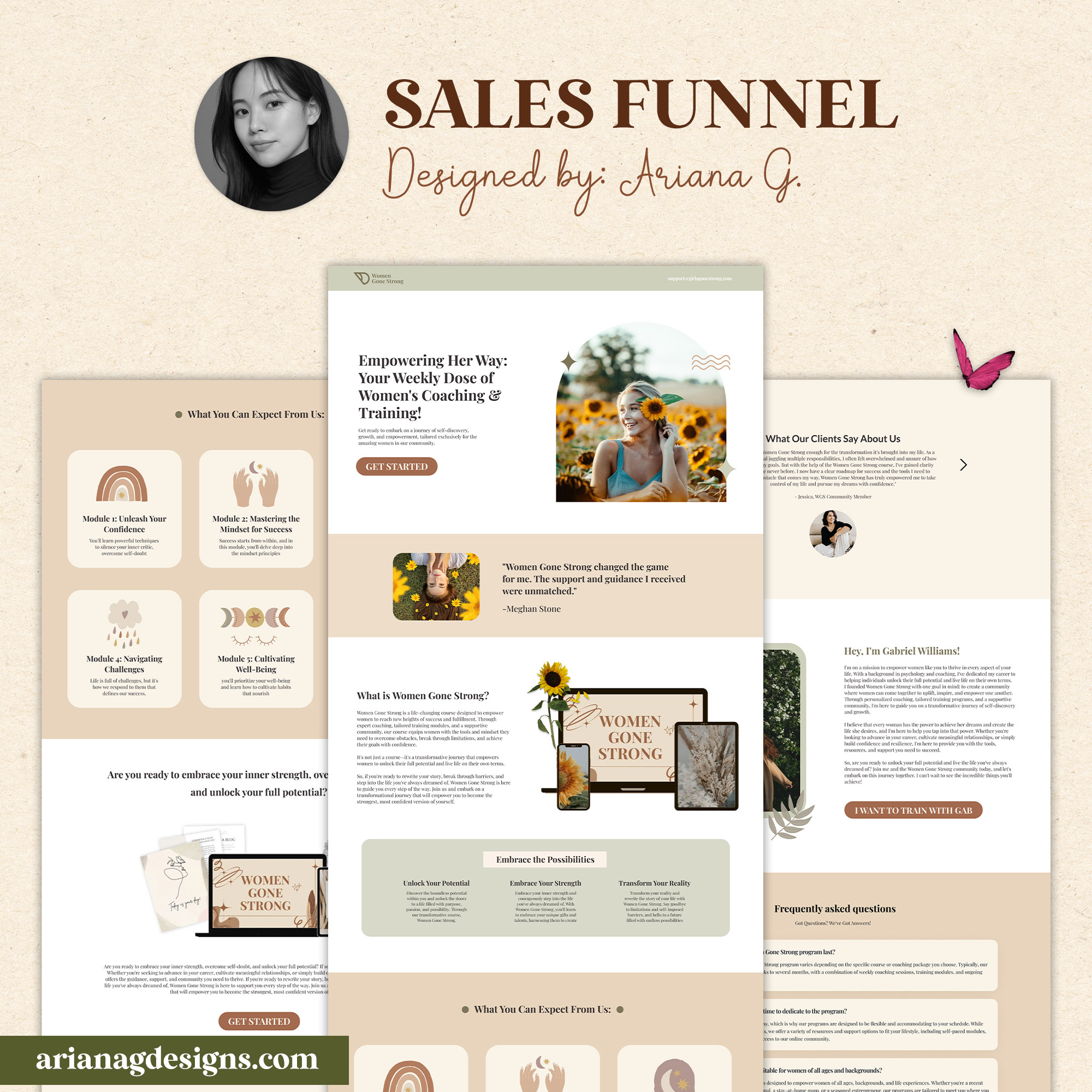 work-6 Custom small business website design and development project by Ariana G for a home remodeling company.
